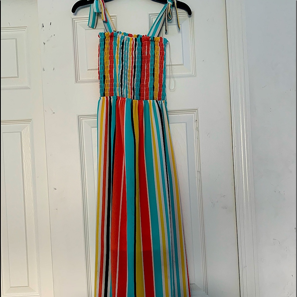 Colorful dress mostly for beach cover up or beach traveling size S